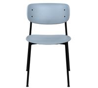 Paperflow Chaise de collectivités réunion Soho Polypropylène Bleu ? pieds acier- Lot de 2