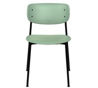 Paperflow Chaise de collectivités réunion Soho Polypropylène Vert ? pieds acier- Lot de 2