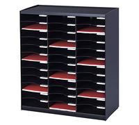 Paperflow Meubles à cases 803.01 Trieurs 36 cases superposables/juxtaposables en polystyrène. Noir