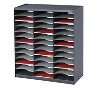 Paperflow Meubles à cases 803.11 Trieurs 36 cases superposables/juxtaposables en polystyrène. Anthracite