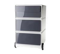 Paperflow Movil Easybox 949971 Caisson 4 Tiroirs frontaux Abs Brillant Anthracite