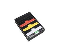 paperflow organiseur de tiroir, 6 compartiments, noir noir
