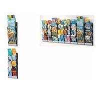 PAPERFLOW Porte-brochures mural Integral, DIN long, gris alu G