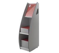 Paperflow Présentoir distributeur S - 2 cases A3 - Gris