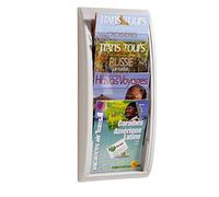 paperflow paperflow porte-brochures mural quick fit, a4, gris noir Gris G