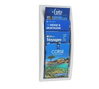 Paperflow Quick Fit 4061.13 Présentoir mural structure en polystyrène Blanc