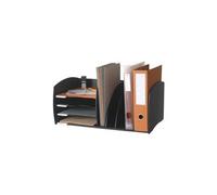 paperflow système de rangement s, 4 compartiments, noir noir