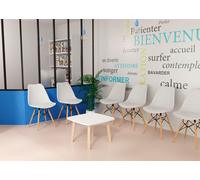 PAPERFLOW Table d'appoint "WOODY" en bois massif hêtre