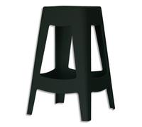 PAPERFLOW Tabouret haut Bellini en polypropylène Noir - Dimensions : L44 x H68,5 x P44 cm