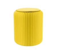 Paperflow Tabouret pliable Flexistool design accordéon H. 42 avec son coussin - Jaune