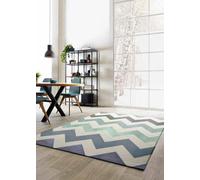 Paperflow Tapis déco CANVAS pour l'intérieur 100% polypropylène - 120 X 170 cm motif Zig-Zag