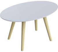 PAPERFLOW TBS65.23.13 PAPERFLOW Table d'appoint SCANDI blanc ovale