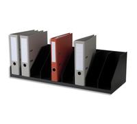 PAPERFLOW Trieurs à Cases Fixe en polystyrène, 9 cases H.21 x P.29 x L.85,7, Noir