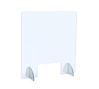 Paperflow Vitre de protection Plexiglass H.75 x L.68 x P.26 cm avec encoche passe documents - Epaisseur 4 mm