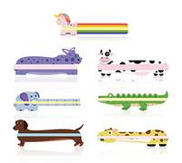 PAPERKIDDO 7PCS Signet coloré Lecture des règles de suivi Bandes de surbrillance Bandelettes de lecture guidées Superposition colorée Aide à la dyslexie chez les enfants