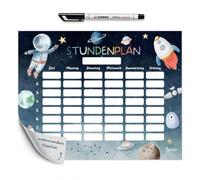 Paperlane by Essi Planning horaire autocollant A4 - effaçable et réutilisable - Planning horaire licorne pour enfants - Film adhésif inscriptible avec stylo - École, primaire et rentrée scolaire