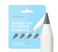 Paperlike Pencil Tips (x4) pour Apple Pencil 1re/2e gén., USB-C & Pro - 10x Plus durables, avec contrôle Subtil sur la Protection d’écran Effet Papier