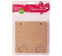 Papermania Album en Carton Aggloméré de 15 x 15 cm (6 Pièces) - Carré