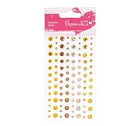 Papermania Assortiment de Pierres Adhésives (104 Pièces) - Sunshine