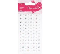 Papermania Assortiment de Pierres Adhésives (104 Pièces) - Transparent