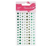 Papermania Assortiment de Pierres Adhésives (104 Pièces) - Vert