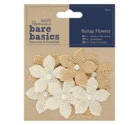 Papermania Bare Basics Fleurs en Toile de Jute (8pcs)