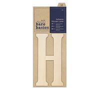 Papermania Bare Basics Lettre adhésive en Bois - H