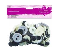 Papermania Boutons Assortis (250G) - Monochrome