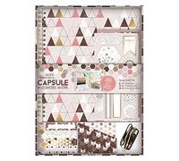 Papermania Capsule géométrique Scrap Book Set, Moka