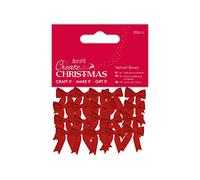 Papermania Docrafts Create Christmas Velvet Bows (20pcs)