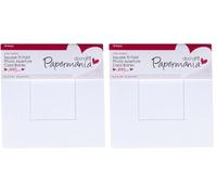 Papermania Fenêtre Tri-Fold à Cartes et Enveloppes Carrées (10PK 300Gsm) - Blanc (Lot de 2)
