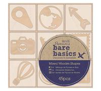 Papermania Formes en Bois Voyages - 45 Pièces