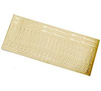 Papermania 'Joyeux Noël' Stickers Contour Sentiment - Or