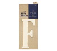 Papermania Lettre adhésive en Bois Bare Basics - F