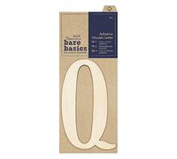 Papermania Lettre adhésive en Bois Bare Basics - Q