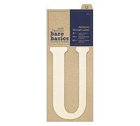 Papermania Lettre adhésive en Bois Bare Basics - U