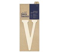 Papermania Lettre adhésive en Bois Bare Basics - V