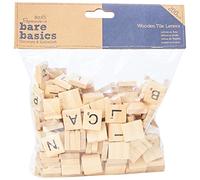 Papermania Lettres en Carreau de Bois, Bois Clair, 200 Pièces