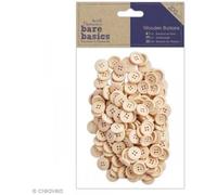 Papermania Lot de Boutons en Bois pour Pare-Chocs - 200 Pièces