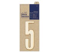 Papermania Numéro en Bois Adhésif de Bare Basics - 5