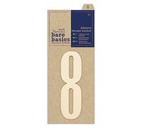 Papermania Numéro en Bois Adhésif de Bare Basics - 8
