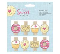 Papermania Piquets en Bois (8 Pièces) - Gâteries Sucrées