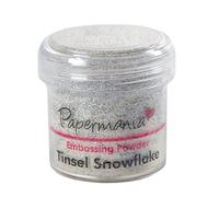 Papermania Poudre à Embosser (1 Oz) - Flocon de Neige Tinsel
