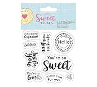 Papermania Tampon Transparent 4 x 4 - Sweet Treats Sentiments