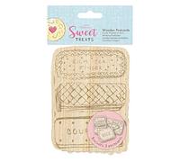 Papermania Wooden Postcards (Pack de 6) - Gâteries Sucrées