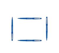 Papermate - Flair Original - Feutre d'Ecriture, Pointe Largeur 1.0mm, Couleur de l'Encre: Bleu, Etui de 4.