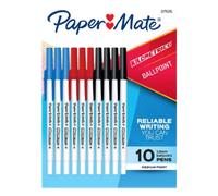 Papermate Kilometrico Lot de 10 stylos à bille moyen avec corps lisse et prise e