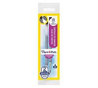 Papermate - Lot de 2 - recharges de stylos gel effaçable, pointe moyenne - 0,7 mm - Medium Tip noir