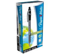 Papermate Flexgrip Ultra, 12, medium Black Noir Stylo à bille rétractable avec clip 1 pièce(s)