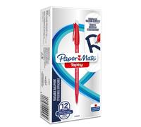 Papermate Replay Rouge Stylo À Bille Moyen 12 Pièces